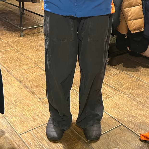 [HI] VTG 스웨이드 팬츠 차콜