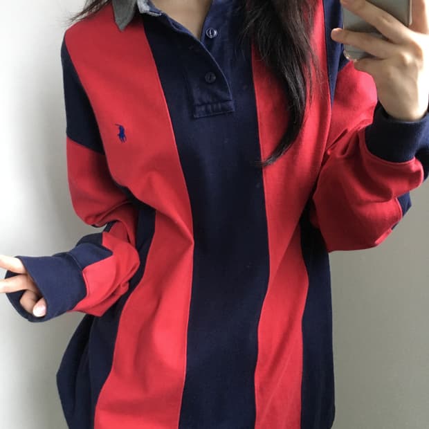 Polo 폴로 랄프로렌 단가라 럭비티