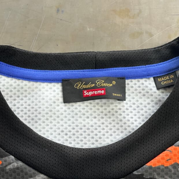 Supreme x undercover 모토 저지 블랙