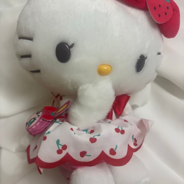 산리오 헬로키티 메조 피아노 한정콜라보 베리에짱 누이 인형