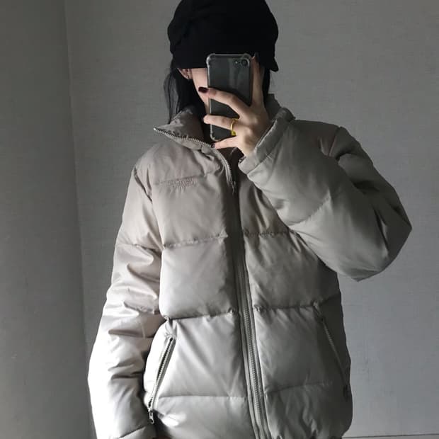 리바이스 베이지 패딩