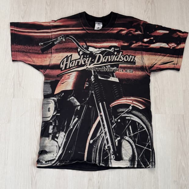(M) 할리 데이비슨 빈티지 티셔츠