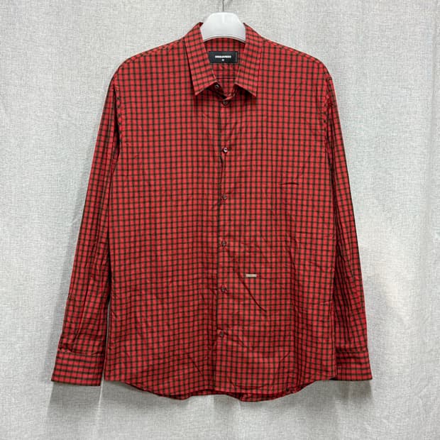 [L] 디스퀘어드2 DSQUARED2 레드 타탄 체크 셔츠 남방