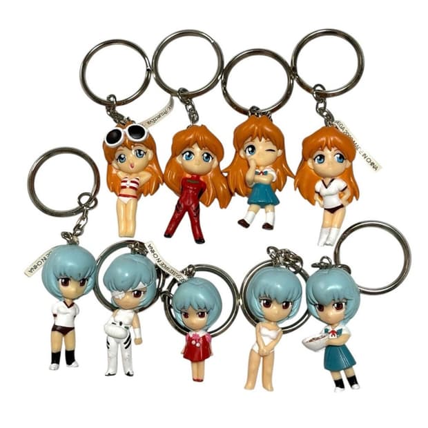 에반게리온 아스카 고전 키링 수영복 버전