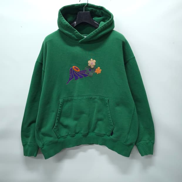 푸마 x P.A.M(퍽스앤미니) 콜라보 플라워 그래픽 오버핏 후드티