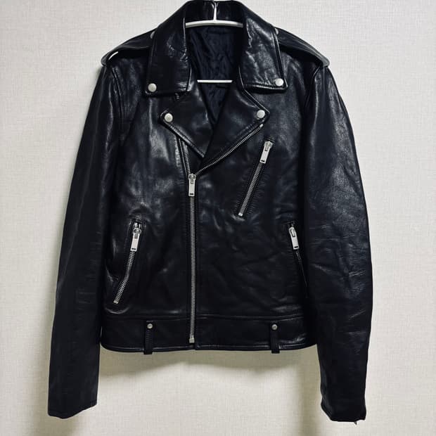 SOLID HOMME 소가죽 라이더 자켓