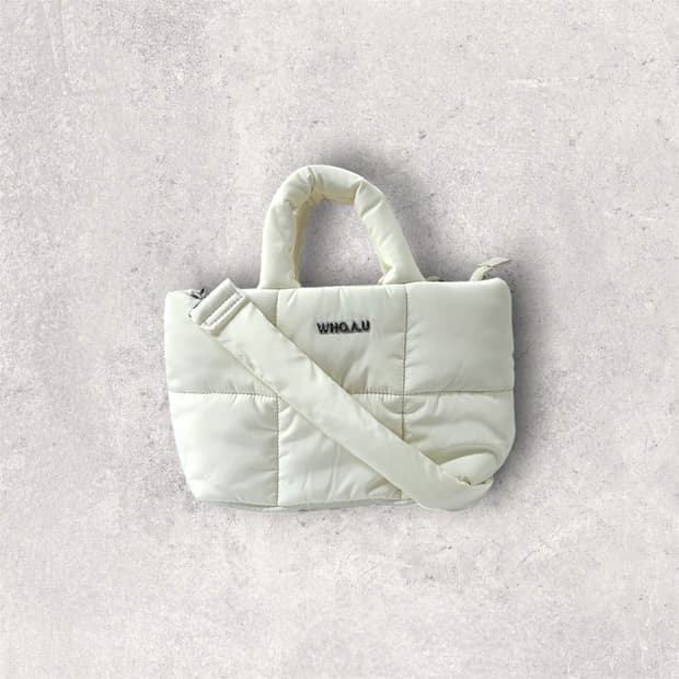 후아유 패딩 스퀘어 토트백(B311)