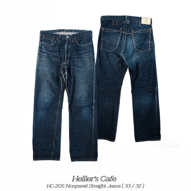 헬러스카페 웨어하우스 논파레일 데님팬츠 33(32사이즈)