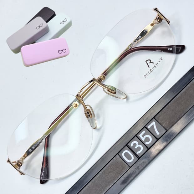 RODENSTOCK R 4166 A 안경테 55mm 무테 일본 데드스톡