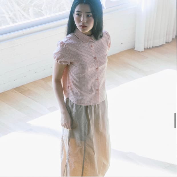 꼬모니노즈 퍼프 셔츠