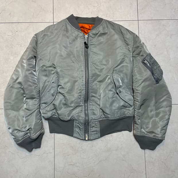 80's 알파 인더스트리 리버시블 ma-1 봄버 L