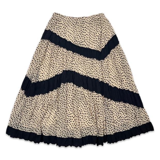 빈티지 4298 shizuka komuro 도트 플레어 스커트