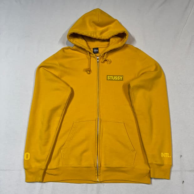 L) 스투시 STUSSY 00s 옐로우 후드집업