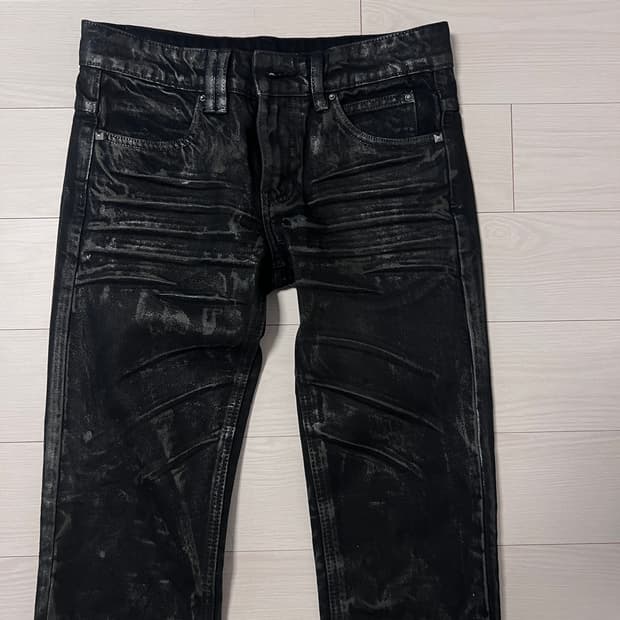 witnessvalley 오일왁싱 스트레이트데님