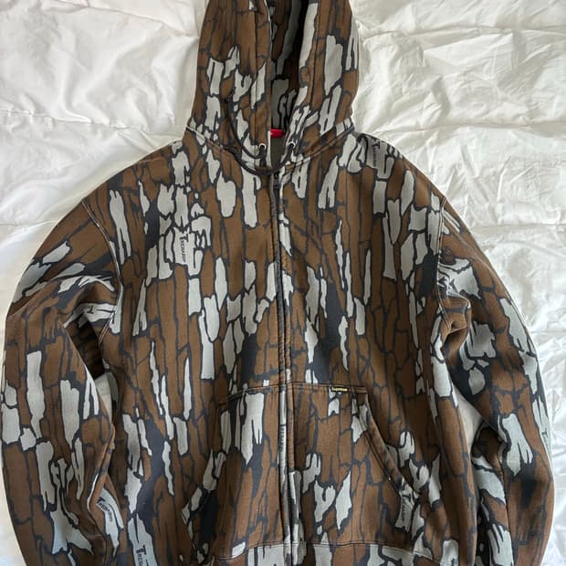 슈프림 워크 후드집업 모시 오크 트레바크 카모 M사이즈