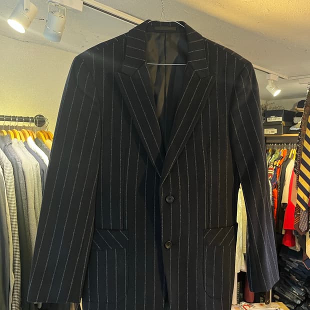 솔리드옴므 핀스트라이프 울 블레이저 (48)