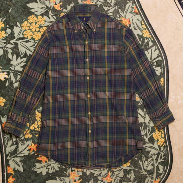 폴로 랄프로렌 체크셔츠 L