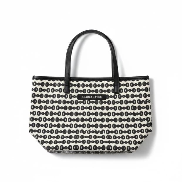 PEARLY GATES 토트백 블랙/화이트