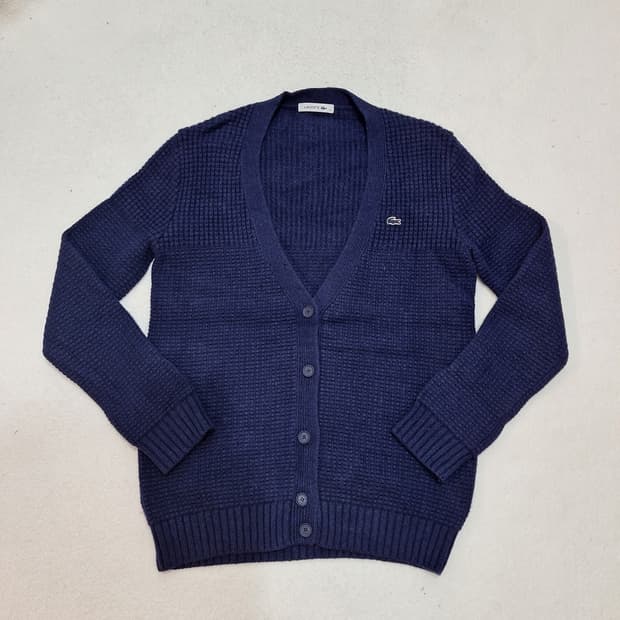 라코스테 모100%가디건90