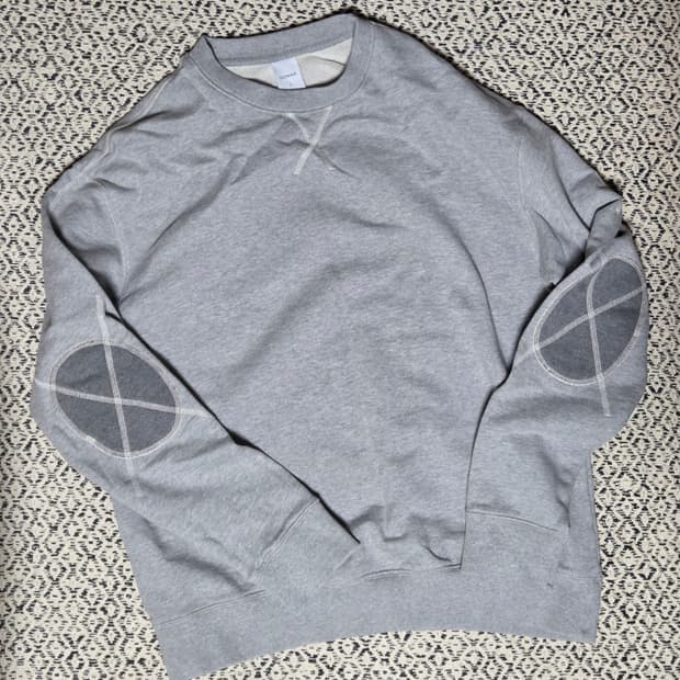 고낙 GONAK 패치 스웻셔츠 그레이 L