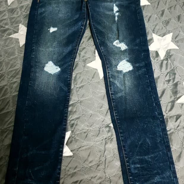 아메리칸이글 스키니 디스트로이드 워싱 스판 데님 팬츠 (30)