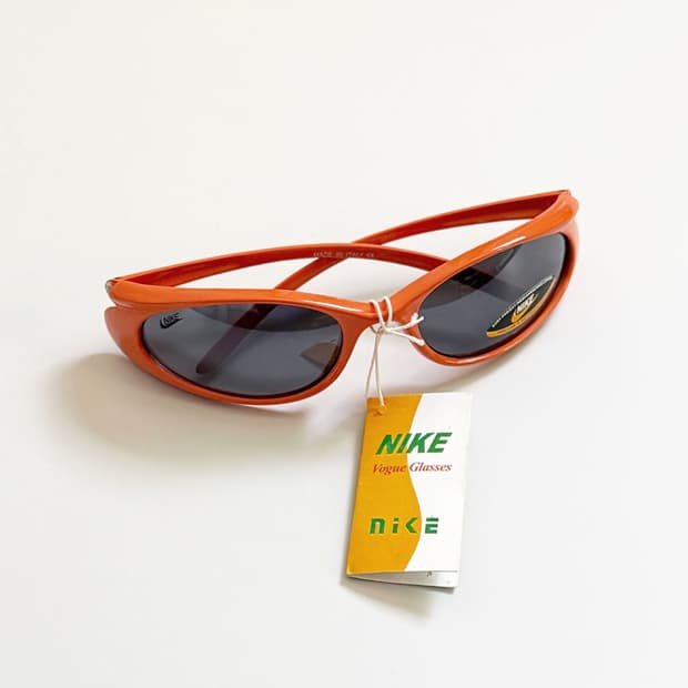 나이키 오렌지 오벌 스포티 프레임 빈티지 선글라스