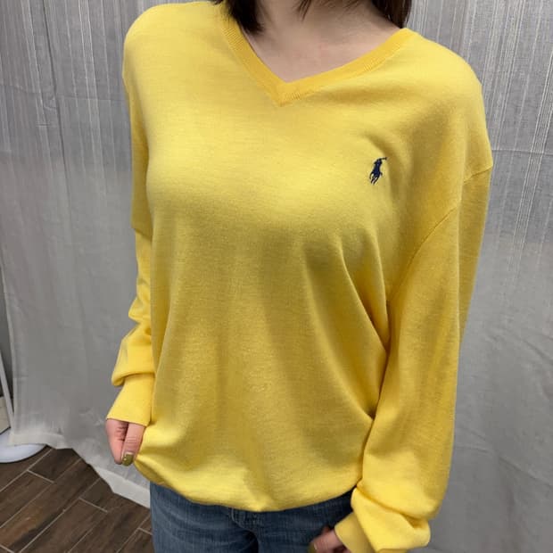 폴로 랄프로렌 브이넥 니트