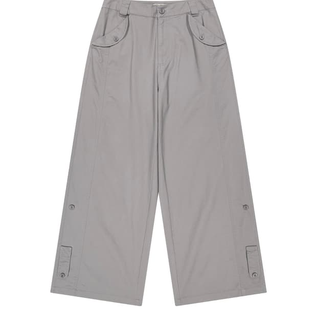 코이세이오 버튼 탭 팬츠 그레이 2