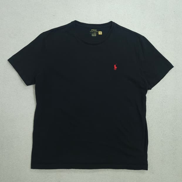 폴로 랄프 로렌 반팔티 L 블랙