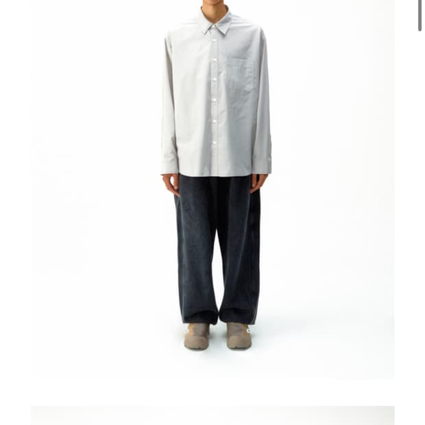 쿠어 가먼트 다잉 스웻팬츠 워시드차콜 S