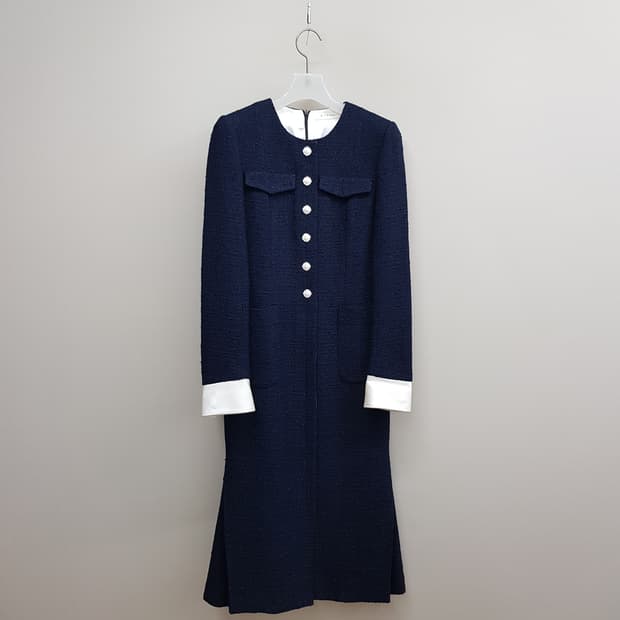 미샤 2020 미샤 트위드 배색 롱원피스 82-94-155사이즈