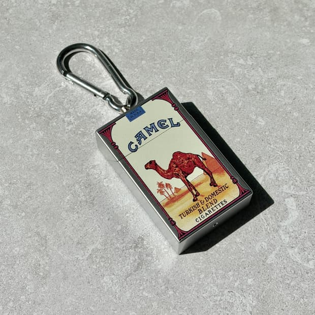 Oribell 카멜 재떨이 스틸 케이스 키링 열쇠고리