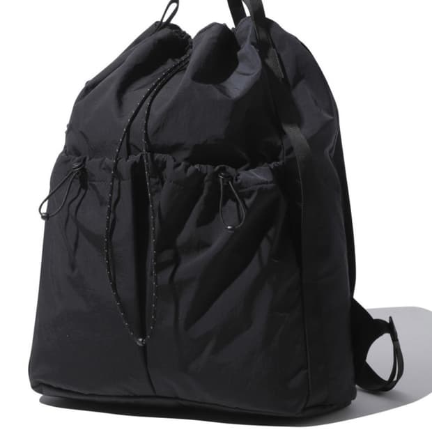 Customellow Draw String Backpack Black