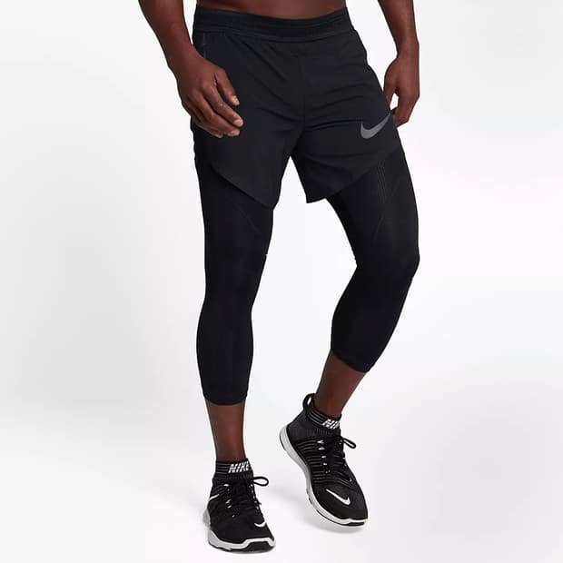 [해외M]나이키 프로 플렉스 2in1 트레이닝 쇼츠 타이즈 블랙