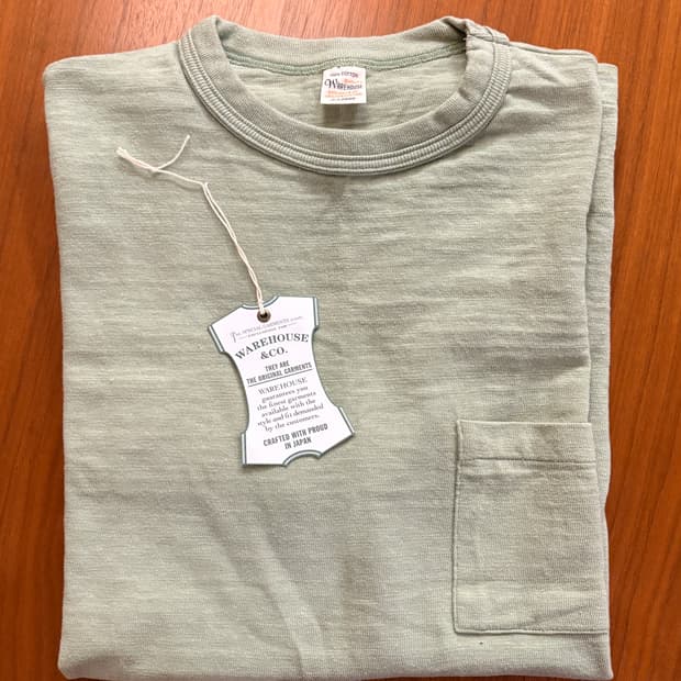 (XL) 웨어하우스 4601 포켓티 페일 그린