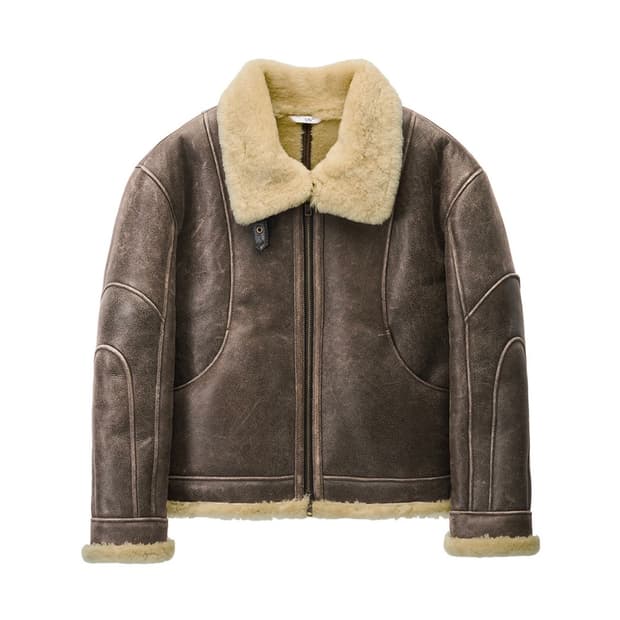 [OS] STU 레이어드 포켓 무스탕 브라운 STU OFFICE