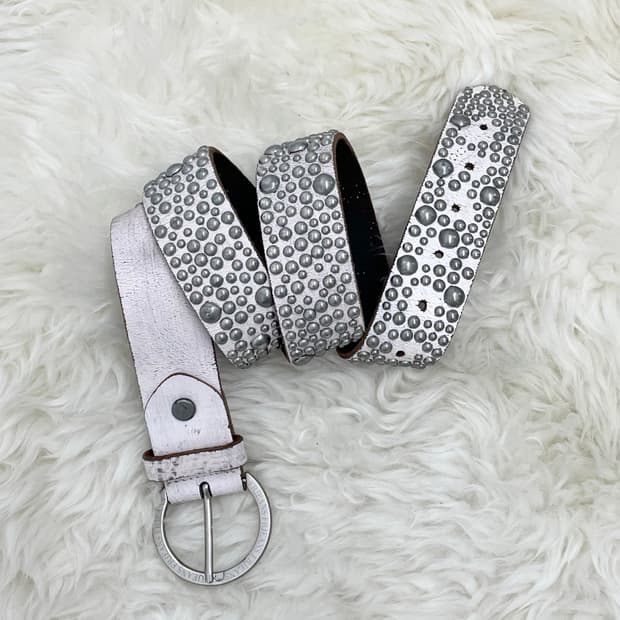 리얼레더 올스터드 버클 벨트 *레어