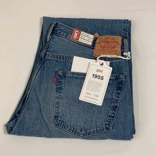 리바이스 LVC 1955 501 블랙잭 34/32