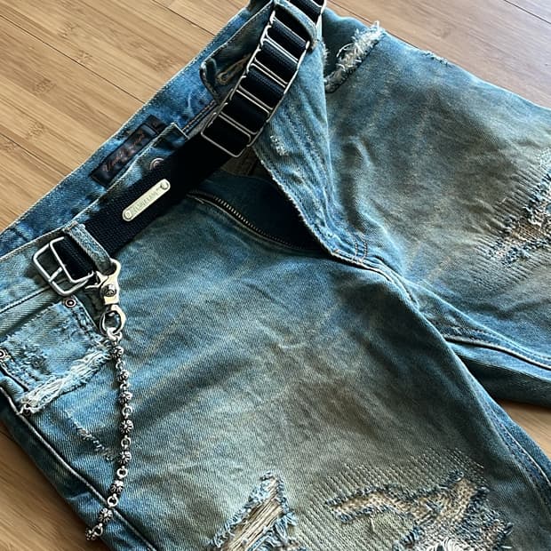 98aw 헬무트랭 빈티지 체인 벨트