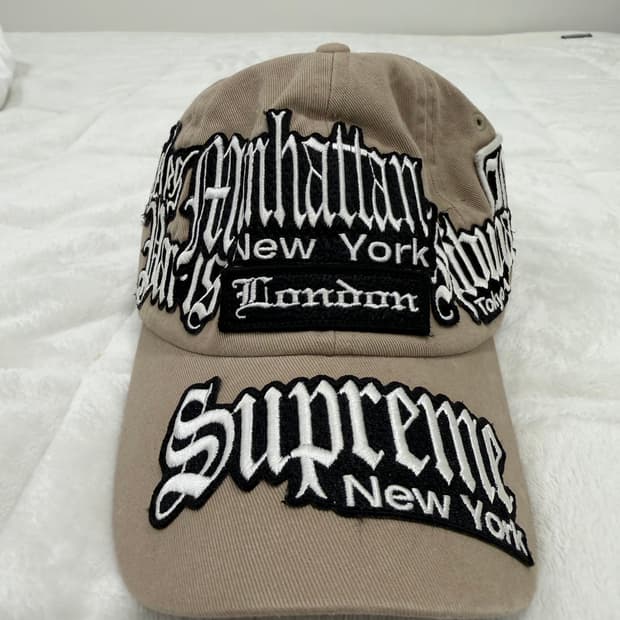 슈프림 city patches 6-panel