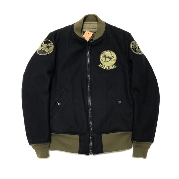 쇼트 블랙캣 미제 성조기 울바디 Ma-1 