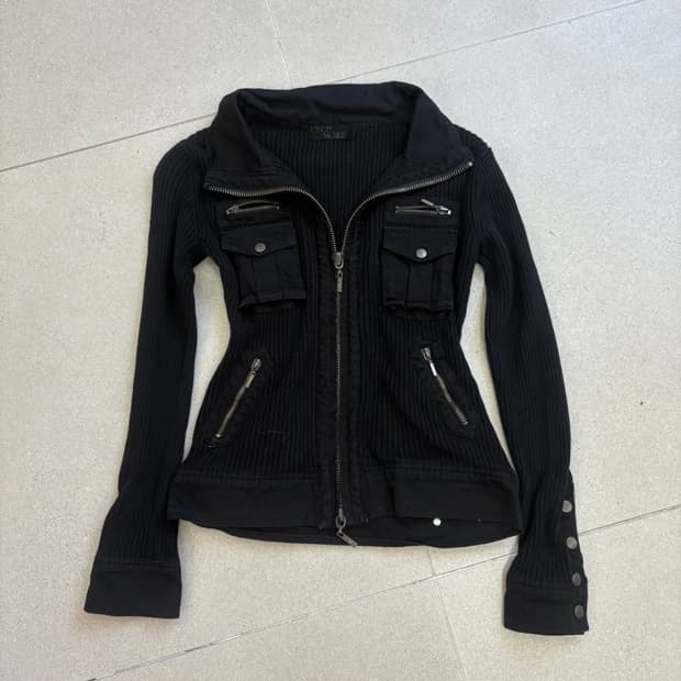 (구해요) 오네갸루 갸루 락시크 고스펑크 팝걸 빈티지 y2k 골지 집업