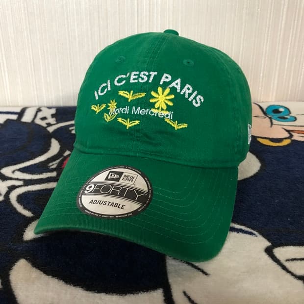 뉴에라X마르디 메크르디 ICI CEST PARIS 언스트럭쳐 볼캡 그린