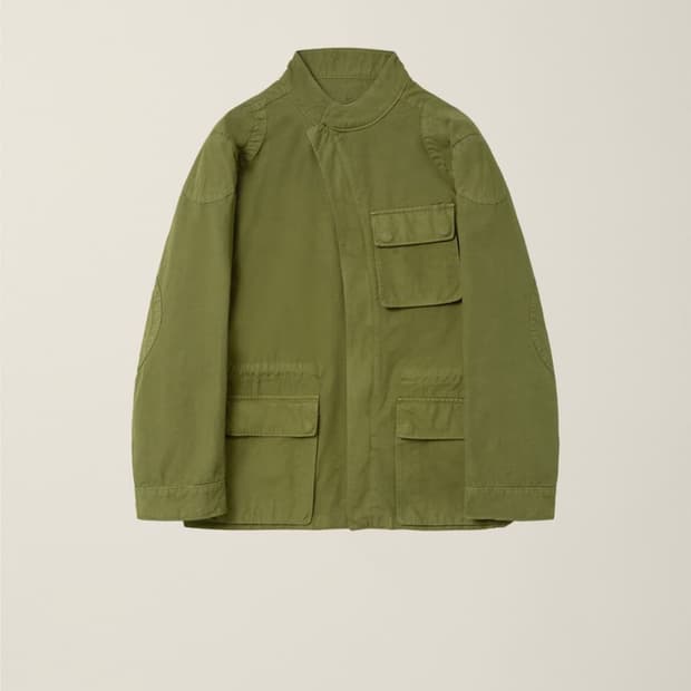 (구매) EE 커브드 헌팅자켓 카키 L