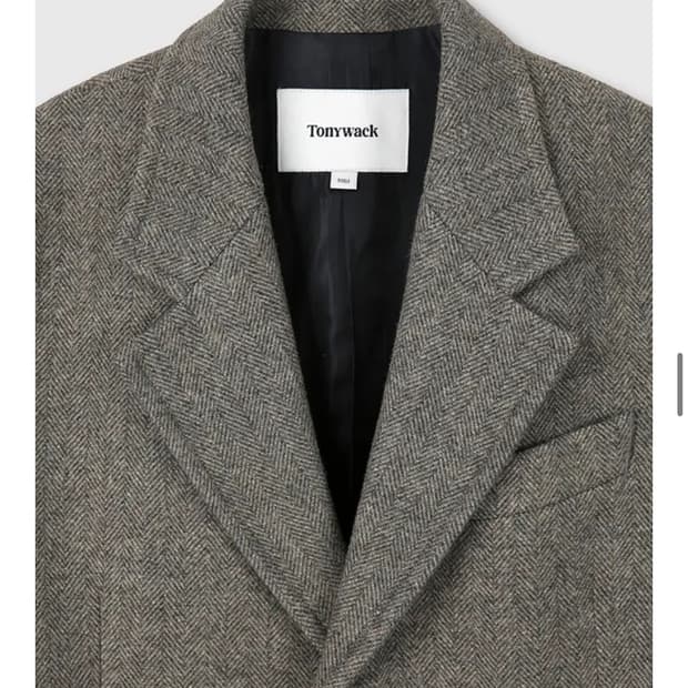 토니웩 헤링본 코트 