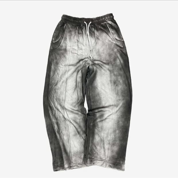 데프가먼츠 더티워싱 스웨트팬츠 그레이