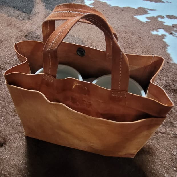 낙타가죽 손가방(26*22*9)