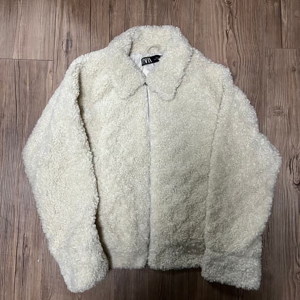[Zara] 자라 화이트 퍼자켓