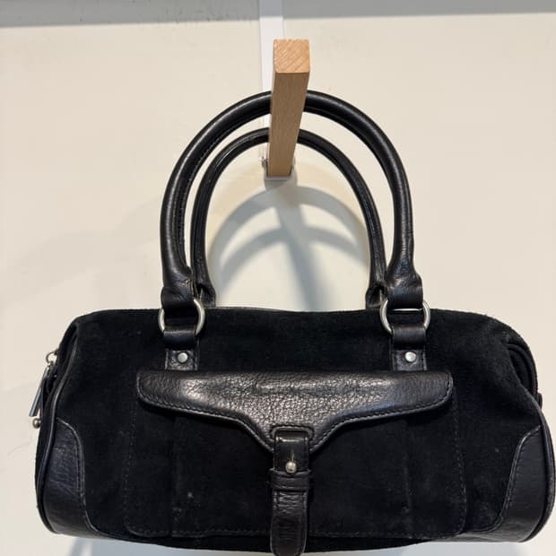 로렌랄프로렌 스웨이드 백