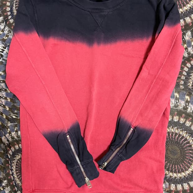 Diesel gradient sleeve-zip sweatshirt
